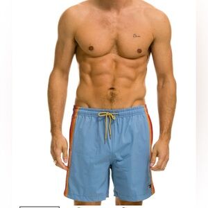 Aviator Nation MEN'S 5 STRIPE FLEX SHORTS 7 INCH - I’ce blue size 31
